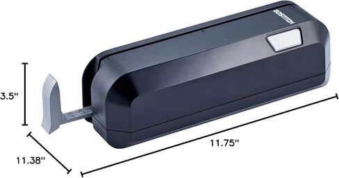 Bostitch Office Electric 3-Hole Punch, Dual Paper Loading, Heavy Duty, Jam-Free 20 Sheet Capacity, AC Adapter or Battery Powered, Space Saving, Black, (EHP20-BLK) in Kuwait