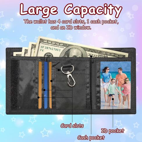 3 Packs Kids Wallet Bulk, Mini Trifold Coin Purse Cartoon Wallet, RFID Blocking Wallet, Front Pocket Wallet with Zipper for Kids, Canvas Outdoor Sports Wallets with Magic Sticker - Cars in Saudi Arabia