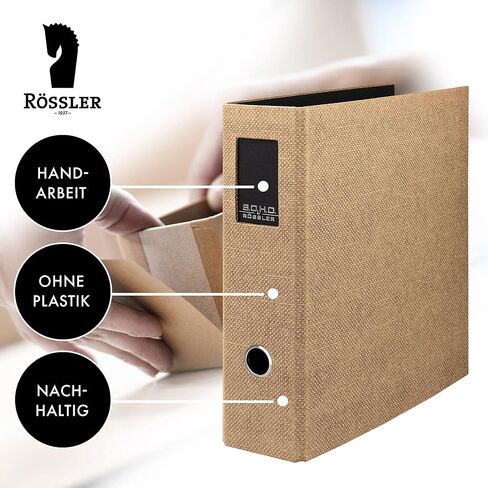 Rössler S.O.H.O. A4 Lever Arch File with Index Aperture Spine Width 85 mm Special Line Hazelnut in Saudi Arabia