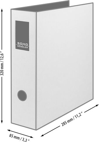 Rössler S.O.H.O. A4 Lever Arch File with Index Aperture Spine Width 85 mm Special Line Hazelnut in Saudi Arabia