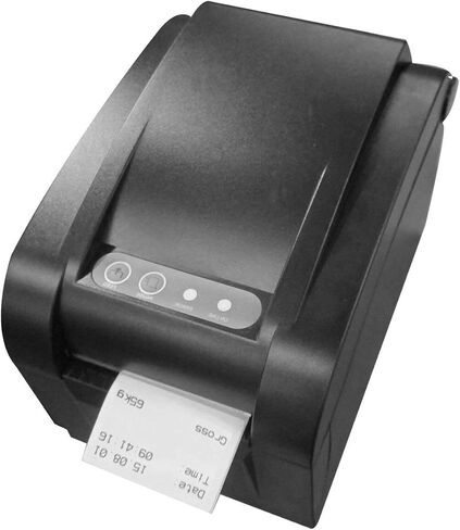 طابعة ملصقات SellEton SL-412-E-L1 الحرارية لملصقات الشحن والرموز الشريطية والإيصالات والعلامات - واجهة USB + منفذ تسلسلي، 4 بوصة، مع معالجة سريعة لإمداد الطاقة in Saudi Arabia