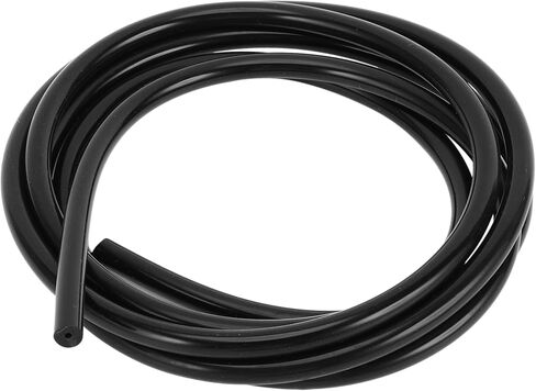 1 Pcs Universal Silicone Vacuum Tubing Hose High Temperature 6.6FT 1/16" 2mm ID 3mm Thickness Automotive Vacuum Line 130PSI Max Pressure Black Silicone in Saudi Arabia