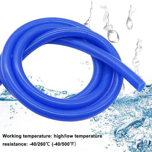 Taiss 6.6FT Vacuum Hose Automotive,1/8 5/32 3/16 1/4 5/16 3/8 Inch High Performance 130PSI Vacuum Lines Automotive Kit High Temperature Silicone Vacuum Tube(3mm 4mm 5mm 6mm 8mm 10mm) in Kuwait