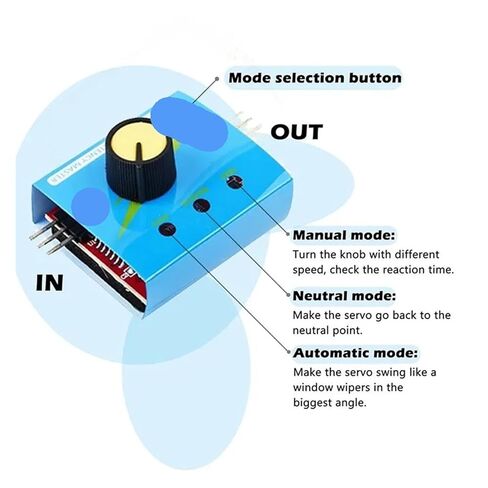 4 Cell AA Holder Case 3CH Digital Servo Tester ESC Speed Controller CCPM Consistency Master for Car in Saudi Arabia