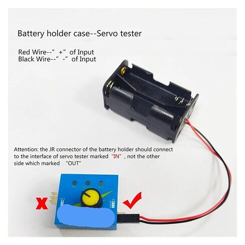 4 Cell AA Holder Case 3CH Digital Servo Tester ESC Speed Controller CCPM Consistency Master for Car in Saudi Arabia