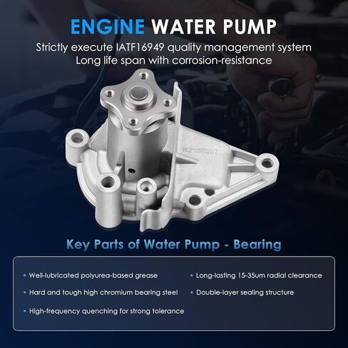 ECCPP Timing Belt Water Pump Kit Fit for1996-2011 for HYUNDAI Accent Kia Rio DOHC G4ED in Saudi Arabia