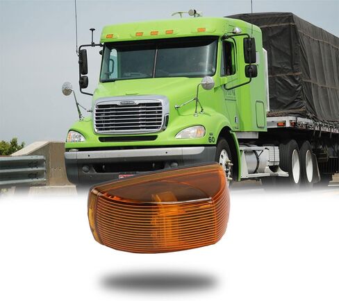 منتجات Mytee 5 عبوات LED لعلامات سقف الكابينة متوافقة مع Freightliner M2 (2005-2023) - مصابيح الشاحنة الأمامية العلوية تحل محل A06-40578-000 564.46352 4314112 FLR-A0640578000 AM56446352 in Saudi Arabia