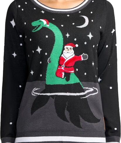 Tipsy Elves Women's Santa Unicorn Christmas Sweater X-Large in Kuwait