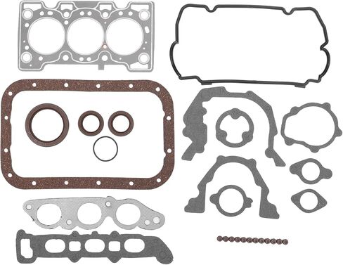 مجموعة حشيات رأس الأسطوانة رقم 1114181401 مجموعة حشيات صمام المحرك لمحرك سوزوكي. F6A مطاط، معدن أسود in Kuwait