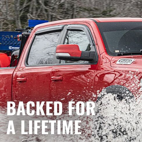 غطاء فتحة التهوية التلقائي [AVS] حاجب التهوية داخل القناة / واقيات المطر | يناسب 2004 - 2008 Ford F-150 SuperCrew، 2006 - 2008 Lincoln Mark LT Crew Cab - دخاني، 4 قطع. | 194443 in Kuwait