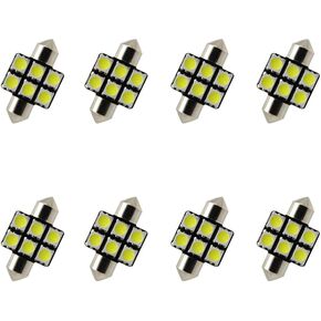 8 قطعة 5050 LED مجموعة لمبات الإضاءة الداخلية مناسبة لسوبارو Outback MK1 1996-2000، صندوق قفازات القراءة على شكل قبة صندوق السيارة مرآة الغرور أضواء حاجب الشمس in Saudi Arabia