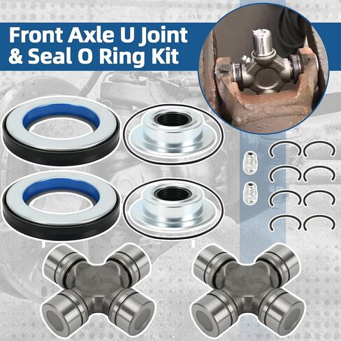 مانع تسرب المحور الأمامي ومجموعة وصلات U متوافقة مع Ford F250 F350 F450 F550 Super Duty Excursion مع Dana 50/60 98-05 in Saudi Arabia