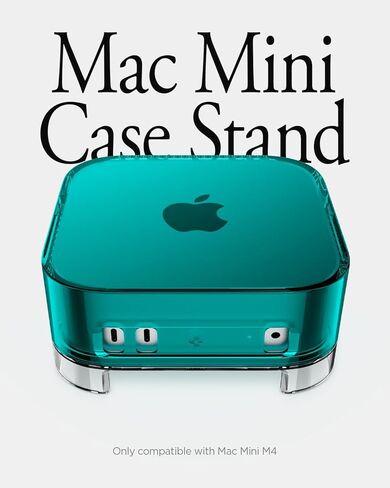 Spigen LD202 Designed for Mac Studio M2 Max, M2 Ultra, M1 Max, M1 Ultra Desktop Stand Mount with Built in Air Filter - Crystal Clear in Kuwait