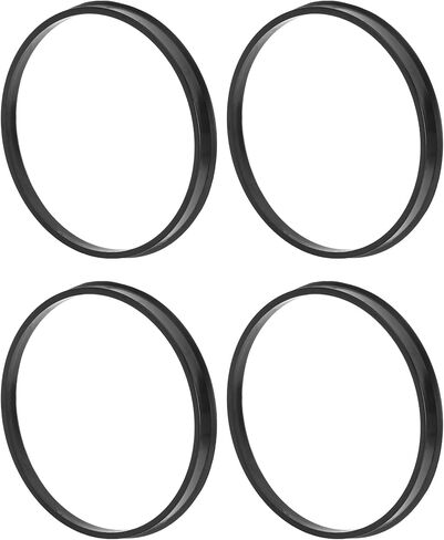Car Wheel Hub Centric Rings Durable Wheels Center Shaft Shock Absorbing Hubrings Black 4 Pcs OD 106.1mm to ID 100.1 mm Polycarbonate Durable Material in Saudi Arabia
