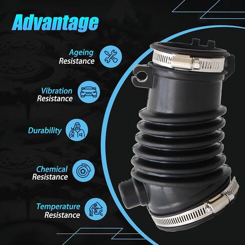 AUCERAMIC 17226-51B-H00 Engine Air Intake Tube Air Intake Hose Fit 2016-2022 for Honda HR-V 1.8L L4 GAS SOHC Naturally Aspirated,Air Cleaner Intake Hose Duct Tube Boot with Clamps 1722651BH00 in Saudi Arabia