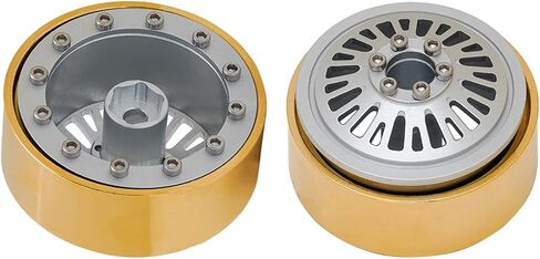 DJX 4 قطع 1.3 بوصة عجلات Beadlock حافة نحاسية 41.5 جرام/قطعة إزاحة سلبية -2.75 لـ 1/24 محوري SCX24 FCX24 1/18 TRX4M Redcat Ascent-18 HPI Venture 18 أجزاء ترقية (تيتانيوم) in Saudi Arabia