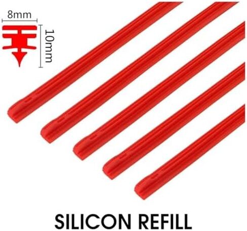 HYFJM Wiper Blades Silicone Charging Strip For Car Wiper 8mm 14" 16" 17" 18" 19" 20" 21" 22" 24" 26" 28" 2 Pieces Car Accessories Wipers(Silicon Refill,28")(28"/Silicon Refill) in Saudi Arabia