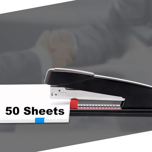 Heavy Duty Stapler, 50 Sheet Capacity, All Steel with Non-Slip Base & Paper Guide in Saudi Arabia