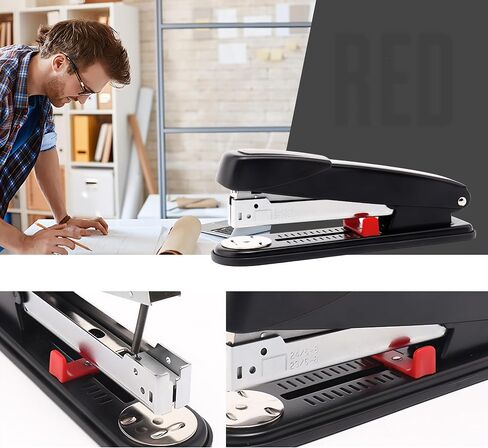 Heavy Duty Stapler, 50 Sheet Capacity, All Steel with Non-Slip Base & Paper Guide in Saudi Arabia