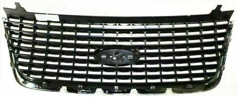 New Grille Chrome Shell/Gray Insert For 2003-2006 Ford Expedition Direct Replacement 2L1Z8200AAA in Saudi Arabia