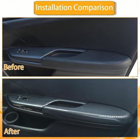 Center Armrest Box Cover Center Console Automatic Gear Shift Panel Cover Gear Shift Knob Cover Compatible with Honda Civic 10th Gen 2016-2021 Carbon Fiber Style (8 Pcs) in Kuwait