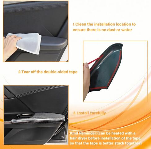 Center Armrest Box Cover Center Console Automatic Gear Shift Panel Cover Gear Shift Knob Cover Compatible with Honda Civic 10th Gen 2016-2021 Carbon Fiber Style (8 Pcs) in Kuwait