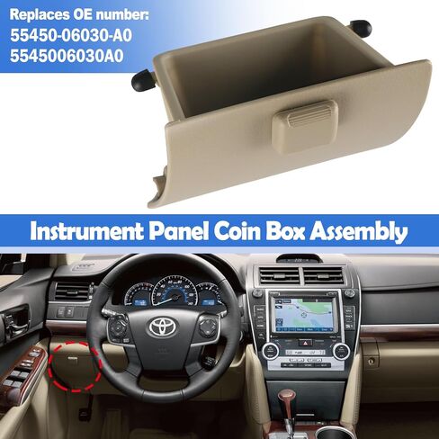 حامل صندوق القفازات باللون الرمادي متوافق مع Toyota Camry 2012 2013 2014 2015 يستبدل 55450-06030-B0 55450-06030 in Saudi Arabia