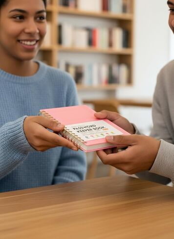 A6 Spiral Binding Password Keeper Books with A-Z Tabs – Portable for Home, Office, School & Travel, Pink in Saudi Arabia
