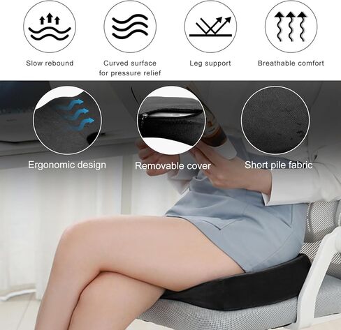 Car Seat Cushion, Memory Foam Cushion for Tailbone Pain & Sciatica Relief, Ergonomic Seat Cushion Comfortable Chair Relief Pillow for Car Office Wheelchair, car Accessories (Purple) in Saudi Arabia