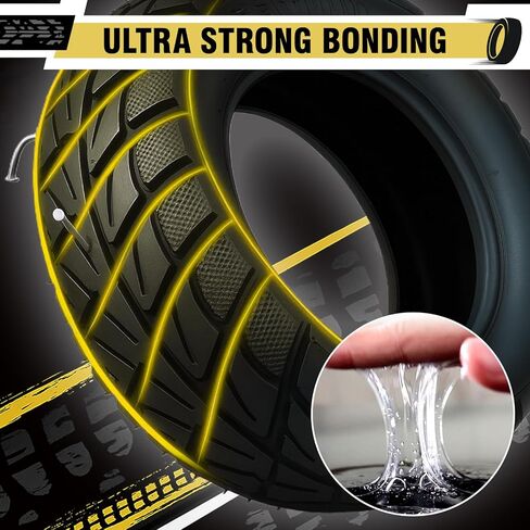 Chemical Vulcanizing Cement – Clear Tire Repair Glue, All Purpose Rubber Cement Glue for Tire Patches and Plugs, Fast-Drying Repair Adhesive for All Rubber Types (8.5 OZ) in Saudi Arabia