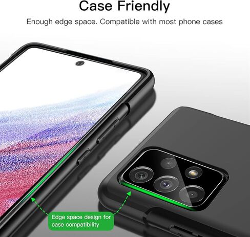 JETech Screen Protector for Samsung Galaxy A15 4G / 5G 6.5 Inch with Camera Lens Protector, Tempered Glass Film, HD Clear, 2-Pack Each in Kuwait