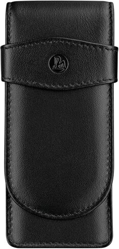 Pelikan 3-Pen Leather Pouch, Black/Green, 1 Each (924092) in Kuwait