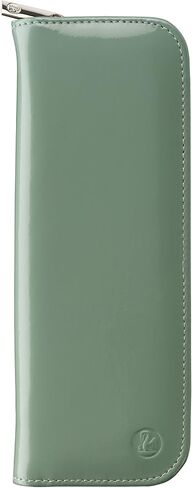 Pelikan 3-Pen Leather Pouch, Black/Green, 1 Each (924092) in Kuwait