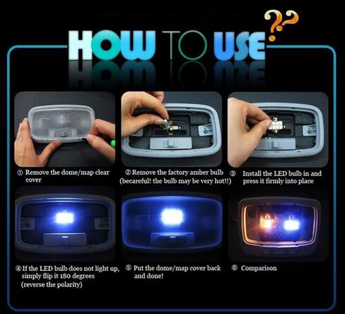8PCS 5050 LED Interior Light Bulbs Kit Fit for Subaru Outback MK1 1996–2000, Dome Reading Glove Box Trunk Vanity Mirror Sun Visor Lights in Saudi Arabia