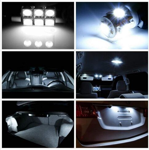 8PCS 5050 LED Interior Light Bulbs Kit Fit for Subaru Outback MK1 1996–2000, Dome Reading Glove Box Trunk Vanity Mirror Sun Visor Lights in Saudi Arabia