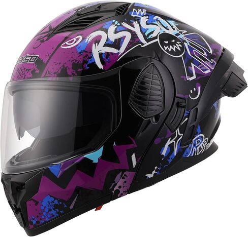 DOT وحدات كامل الوجه دراجة نارية خوذة DOT المعتمدة الوجه حتى المزدوج قناع دراجة نارية سباق دراجة عادية خفيفة الوزن خوذة للكبار in Kuwait