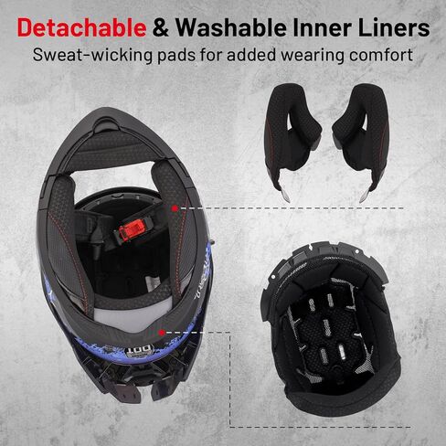 DOT وحدات كامل الوجه دراجة نارية خوذة DOT المعتمدة الوجه حتى المزدوج قناع دراجة نارية سباق دراجة عادية خفيفة الوزن خوذة للكبار in Kuwait