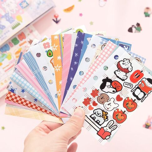 Japanese Manga Style Sticker Book with 30 Sheets of Glitter Sand, Matte Film and Writable Note Stickers for DIY Scrapbooking Journaling(Little Wish) in Saudi Arabia