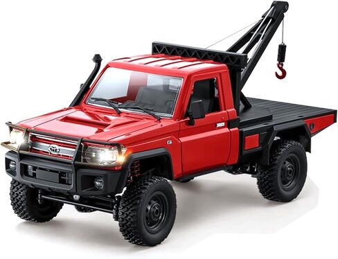 شاحنة رافعة RC 1/12، MN-82T LC79 RTR RC، سيارة سحب للطرق الوعرة 4WD RTR 2.4 جيجا هرتز RC لألعاب هواية البالغين (أصفر) in Kuwait