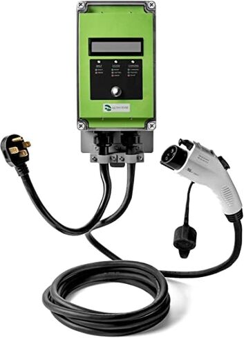Ultra 32 Amp Electric Vehicle EV Charging Station J1772 NEMA 14-50 240V Level 2 EVSE with Display CSA Safety Certified in Saudi Arabia
