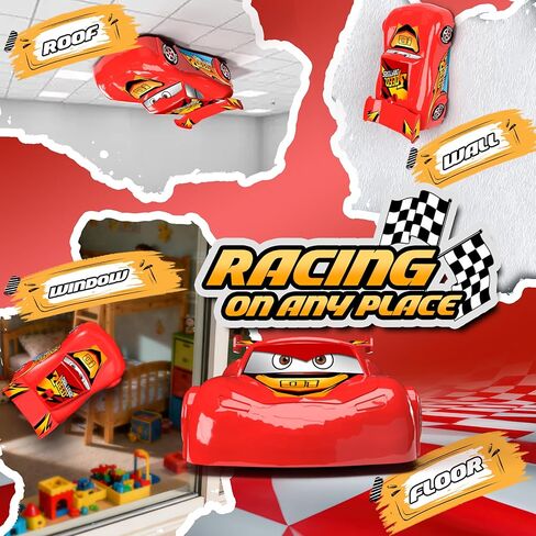 MIXSHAKE Remote Control Racing Toy for Kids, Red Cartoon Movie Car Design, Wall Climbing RC Cars, High-Speed MINI Toy Vehicle Gift for Boys Age 3 4 5 6, Christmas and Birthday Gifts in Saudi Arabia