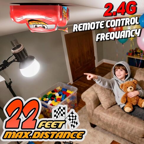 MIXSHAKE Remote Control Racing Toy for Kids, Red Cartoon Movie Car Design, Wall Climbing RC Cars, High-Speed MINI Toy Vehicle Gift for Boys Age 3 4 5 6, Christmas and Birthday Gifts in Saudi Arabia