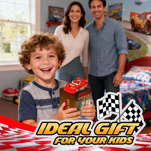 MIXSHAKE Remote Control Racing Toy for Kids, Red Cartoon Movie Car Design, Wall Climbing RC Cars, High-Speed MINI Toy Vehicle Gift for Boys Age 3 4 5 6, Christmas and Birthday Gifts in Saudi Arabia