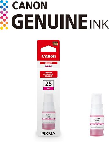 Canon GI-25 Genuine Magenta Ink Bottle, Compatible with Megatank GX2020, and GX1020 Printers in Kuwait