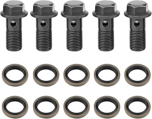 High Temperature Lug Nut Cover Cluth BoltsBrake Bolt & Washers, Unique Lug Nut, Easy Installation Scooter Motorcycle Brake Boltfor MotorcycleBanjo (M10×1mm) banjo bolts in Saudi Arabia
