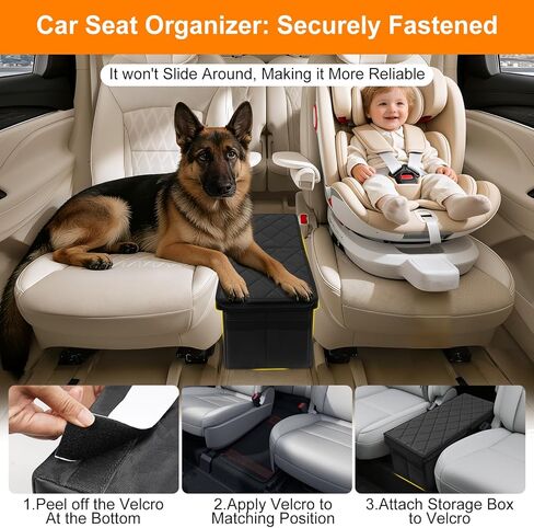 Car Seat Organizer for Kia Sorento 2026 2025 2024-2021 w/Built-In Cooler Bag, Car Second Console Organizer w/Non-Slip Strips, Foldable Backseat Organize for Dog Toys Kids Snacks Travel Storage Box in Saudi Arabia