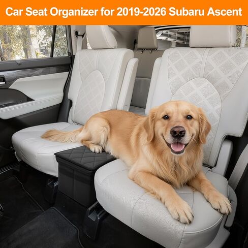 Car Seat Organizer for Kia Sorento 2026 2025 2024-2021 w/Built-In Cooler Bag, Car Second Console Organizer w/Non-Slip Strips, Foldable Backseat Organize for Dog Toys Kids Snacks Travel Storage Box in Saudi Arabia