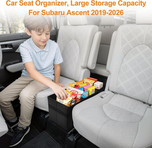 Car Seat Organizer for Kia Sorento 2026 2025 2024-2021 w/Built-In Cooler Bag, Car Second Console Organizer w/Non-Slip Strips, Foldable Backseat Organize for Dog Toys Kids Snacks Travel Storage Box in Saudi Arabia