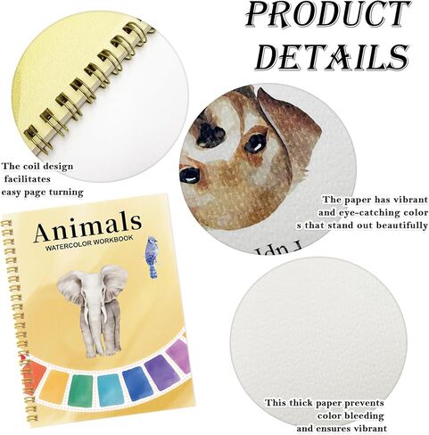 مصنف الألوان المائية للمبتدئين مع 12 لونًا - كتاب ألوان مائية وهدية فنية للمبتدئين والكبار (الشتاء) in Kuwait