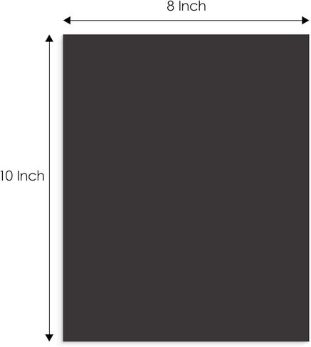 Golden State Art 11x14 Inch Backing Board - 24 Pack Black Uncut Mat Board for Picture Frames, Artwork, Photos, Posters, Certificates, Prints in Saudi Arabia